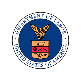 The seal of the department of labor of the united states of america