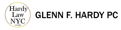 Hardy Law NYC logo with “GLENN F. HARDY PC” text