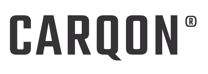 Het CARQON-logo in een vetgedrukt, donkergrijs schreefloos lettertype met het handelsmerksymbool.