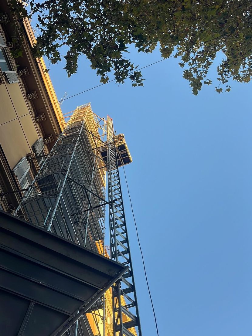 Cantiere Roma – ponteggio a norma D.Lgs 81/08