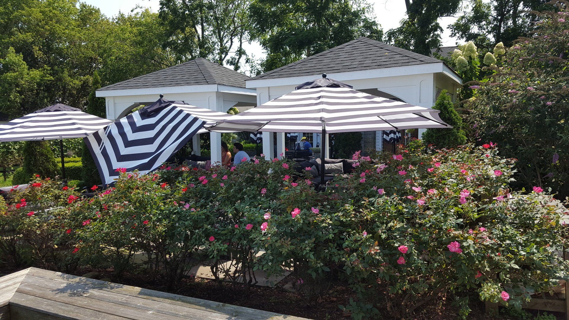Mattebella Vineyard unique winery with beautiful Open Gazebos near the Entrance
