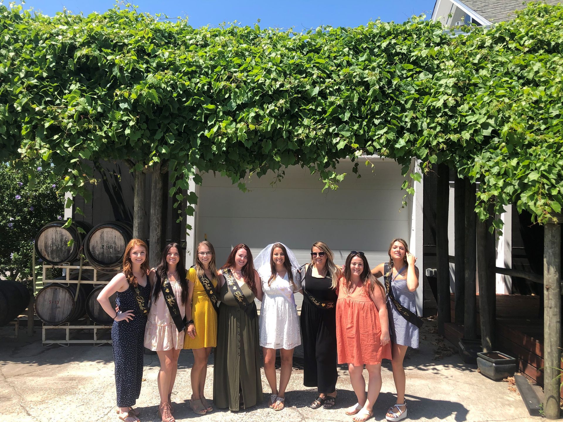 East End Wine Tasting Tours Lenz Winery Bachelorette Group