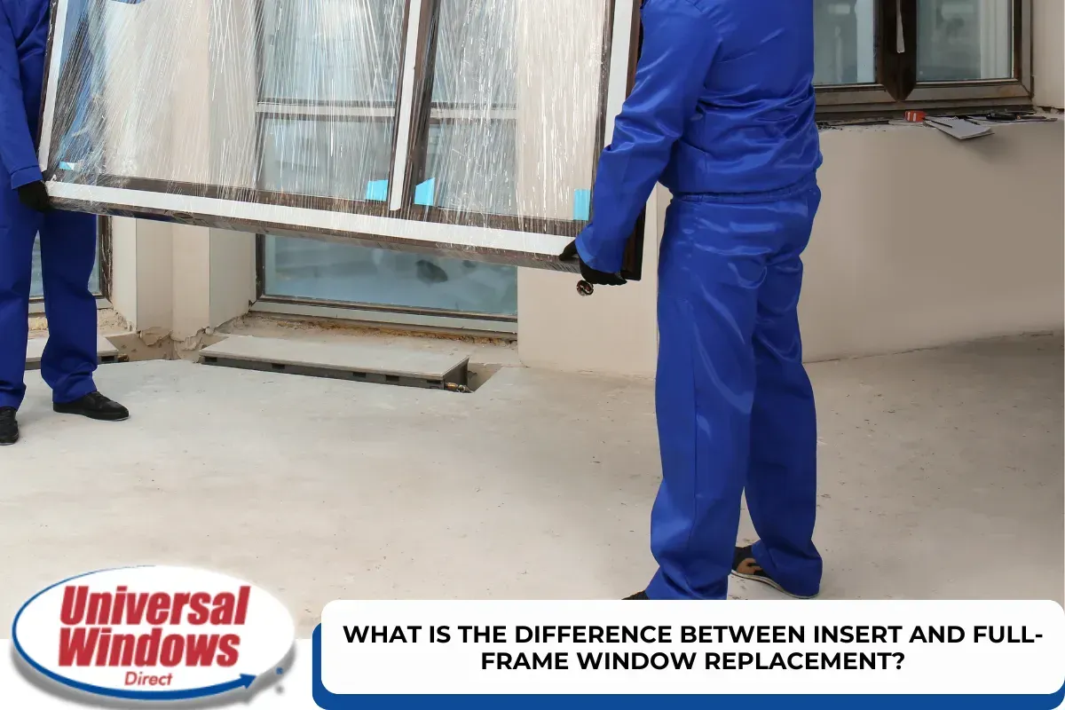 What is the difference between insert and full-frame window replacement?