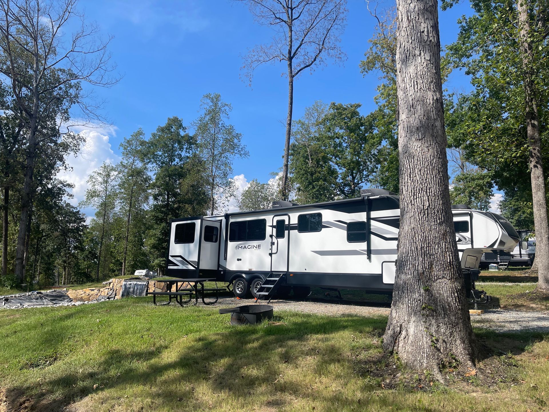 an Rv site in Camp B
