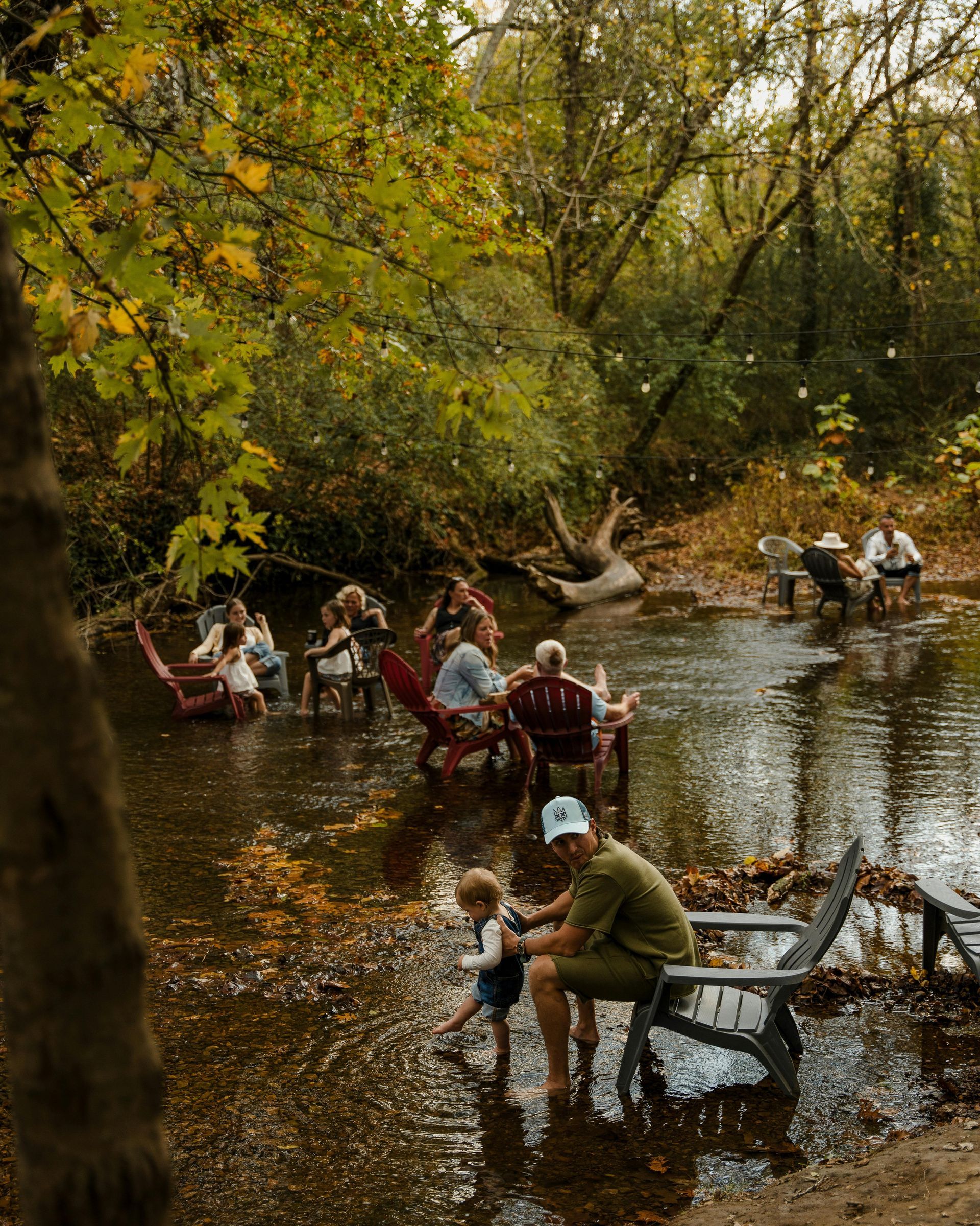 people enjoying the waterside