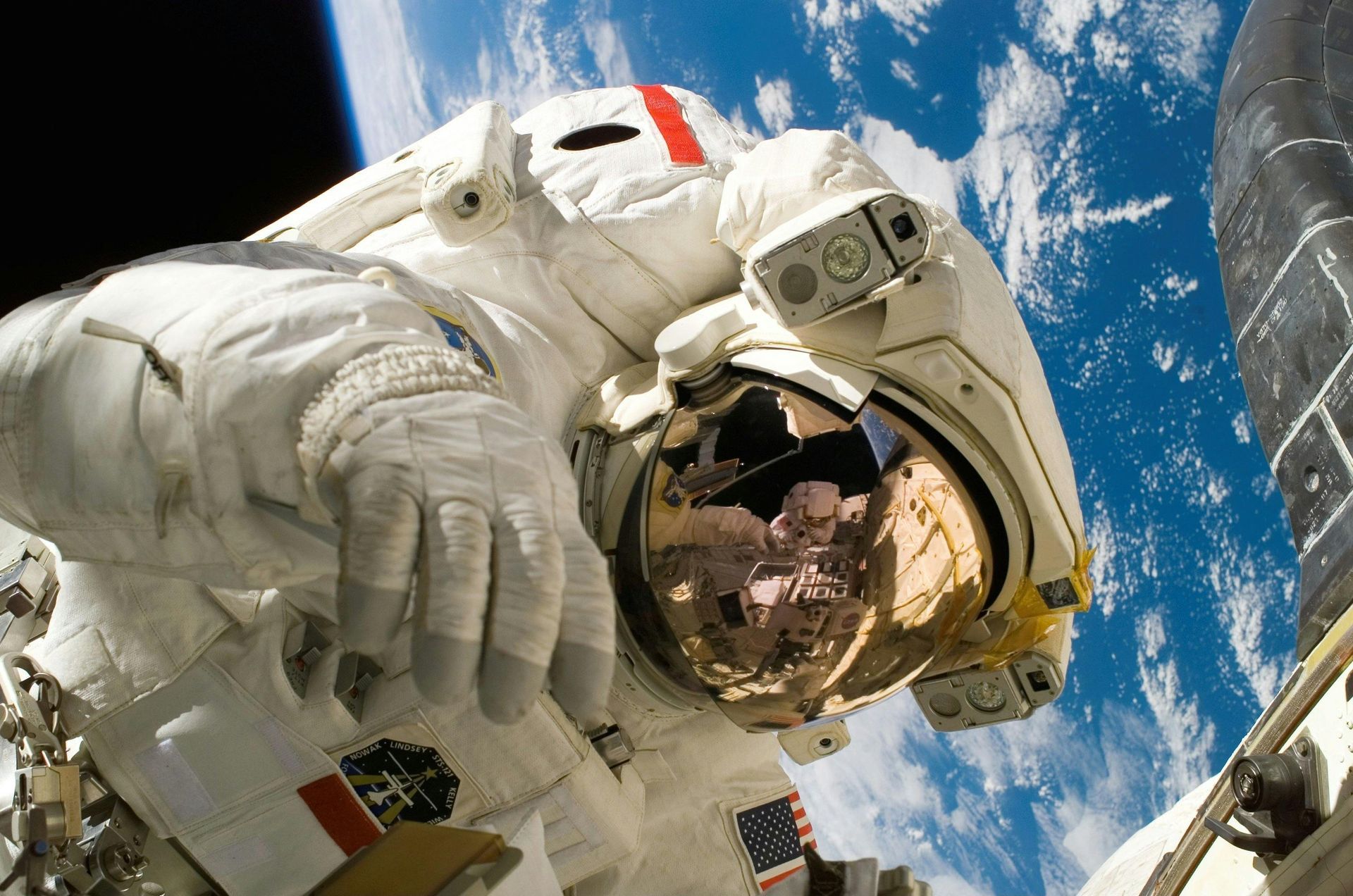 Man in space free photo