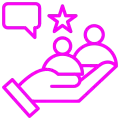 Customer support and service icon