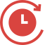 Red circle with 