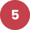 White number 5 in a red circle.