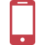 Red smartphone icon.