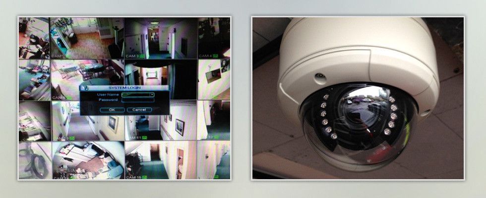 a picture of a camera and a screen that says system login