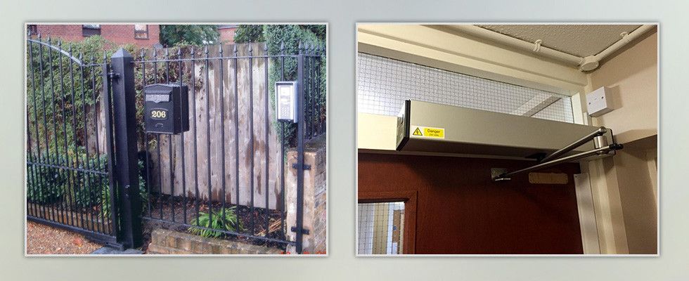 a picture of a mailbox and a picture of a door
