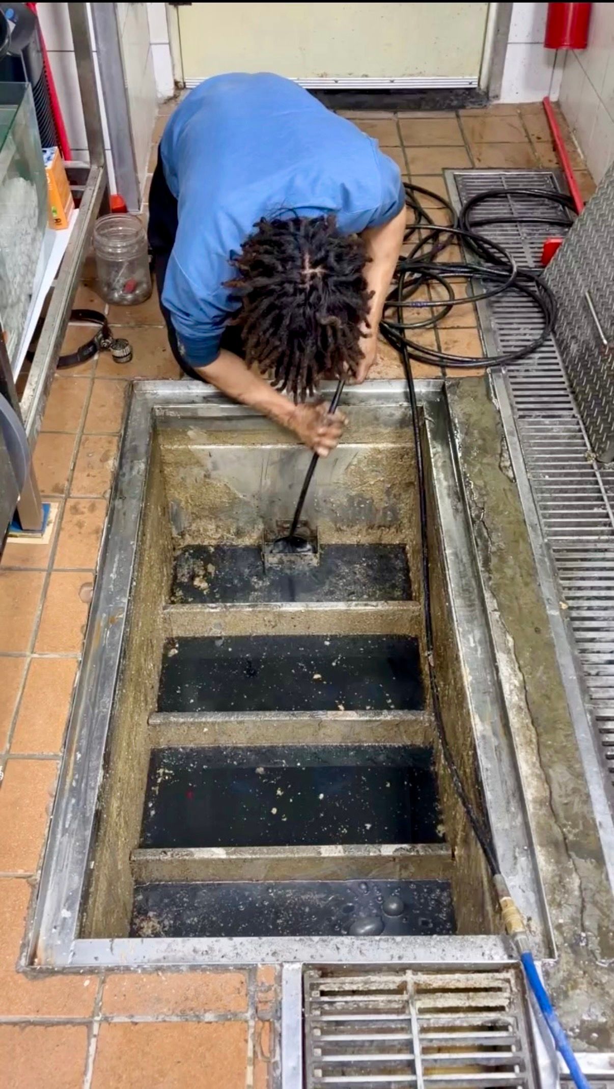 截油槽水刀疏通