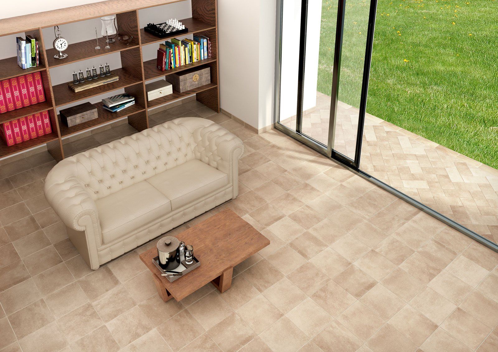 Rivestimento scuro per pavimenti