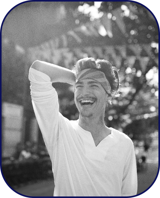 A LGBTQ man confident and carefree