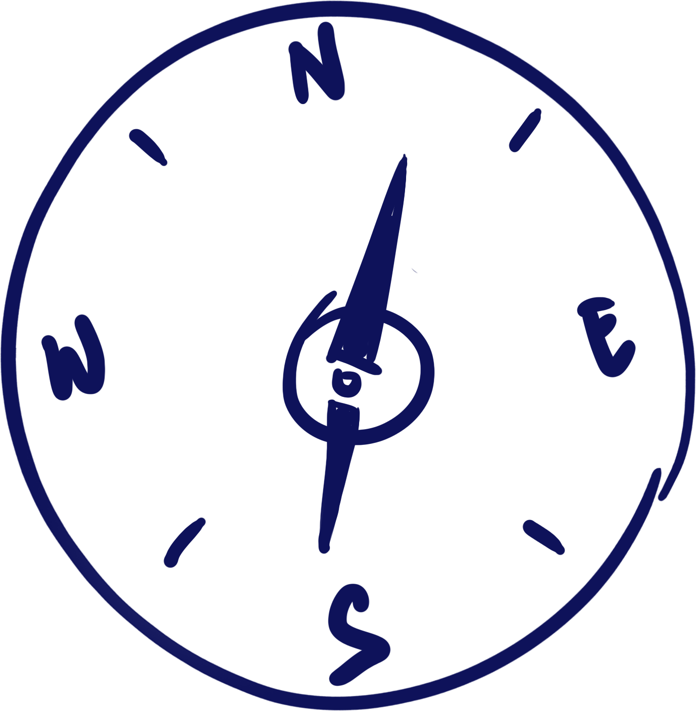 Icon of a compass to represent guidance and mentorship