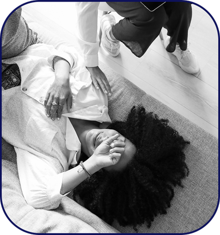 Woman in conversation session with specialist