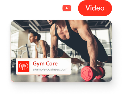 A man and a woman are doing push ups with dumbbells in a gym.