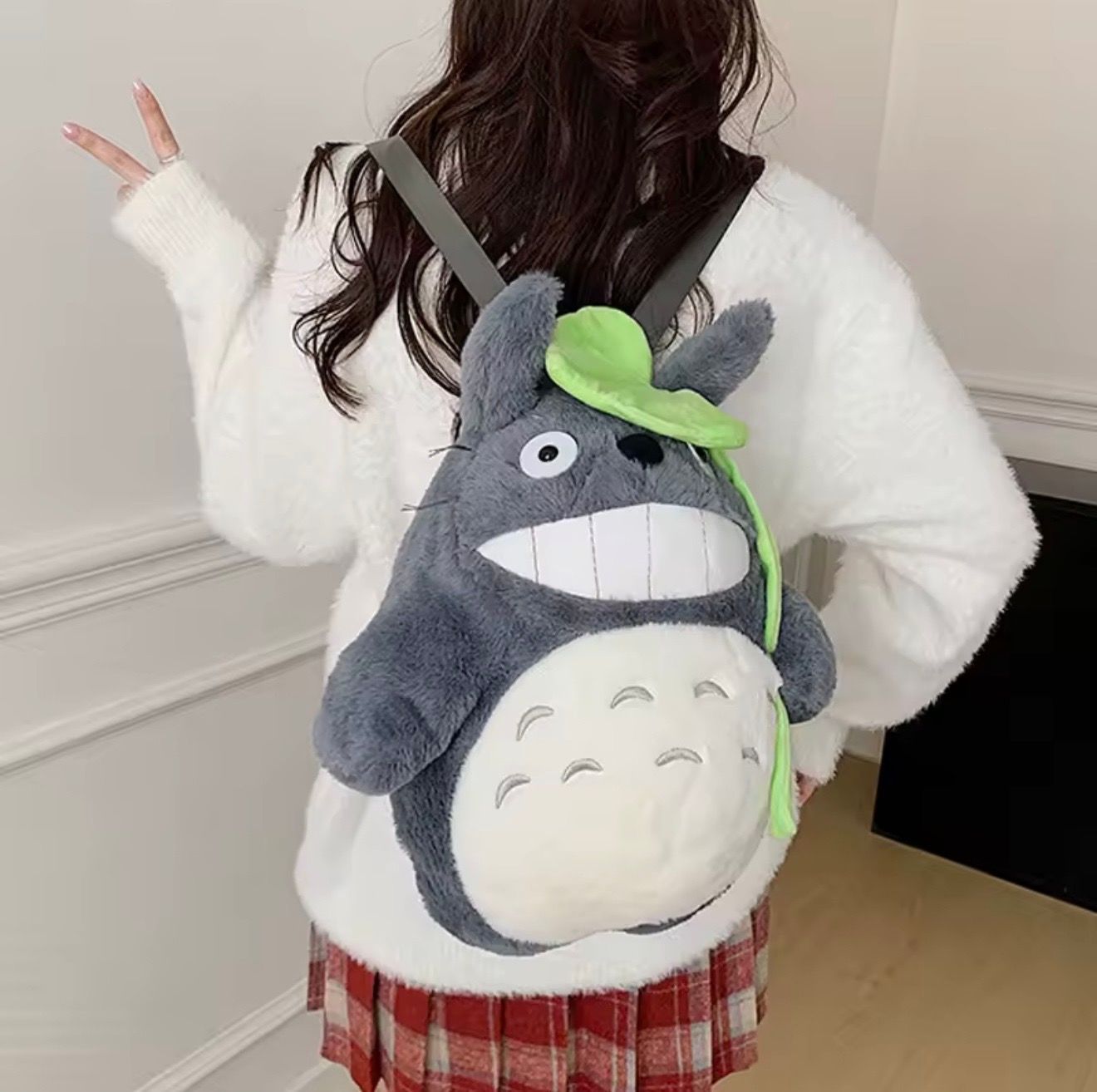 35cm My Neighbor Totoro Plush Toys Knapsack Haunter Plushie Anime Backpack