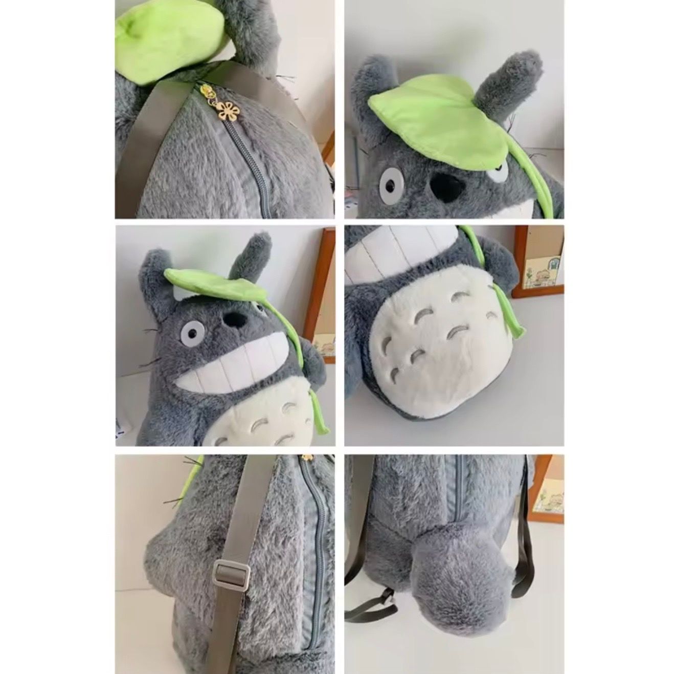35cm My Neighbor Totoro Plush Toys Knapsack Haunter Plushie Anime Backpack