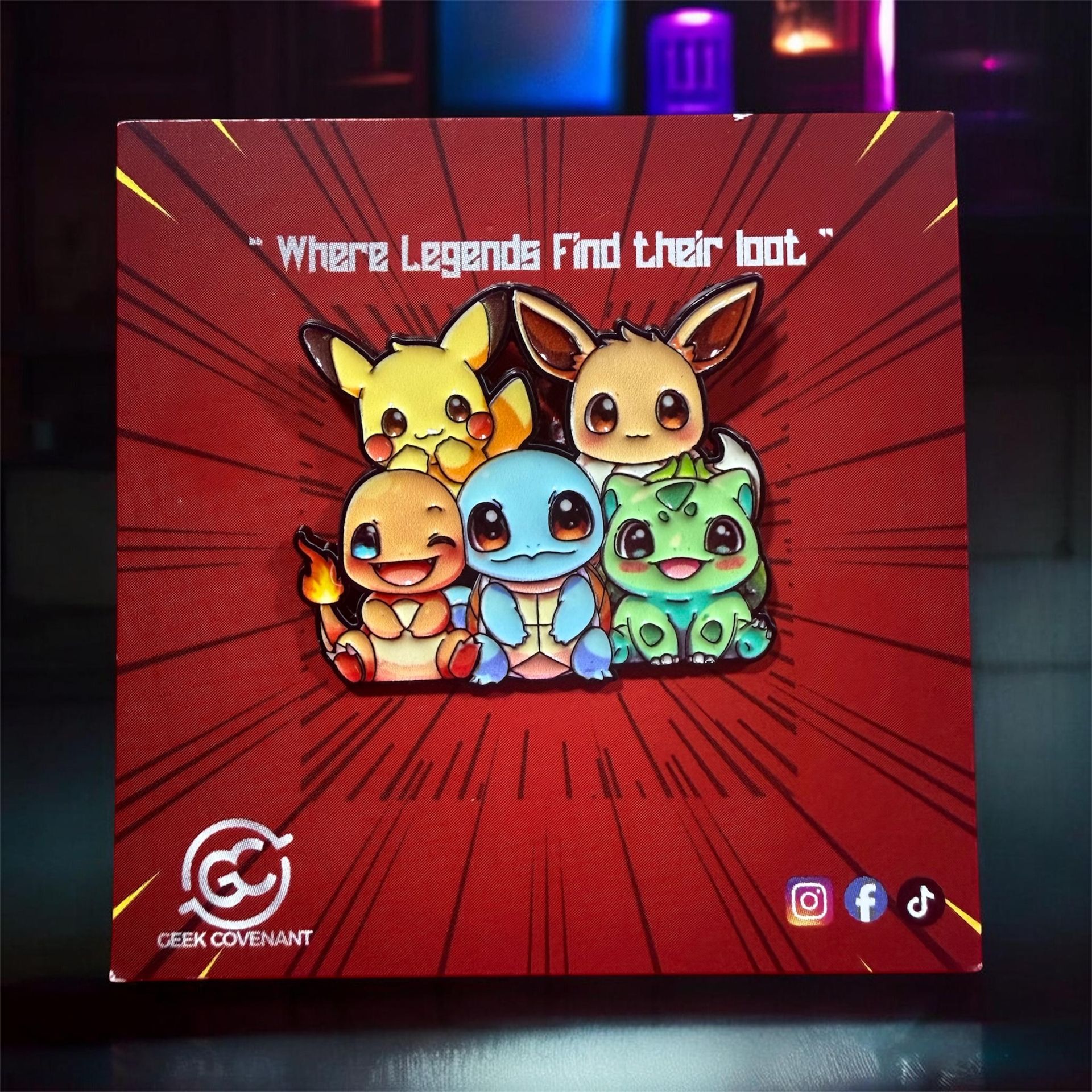 Pikachu and friends Pin
