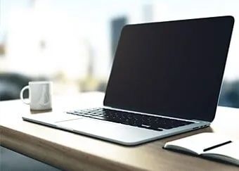 Laptop And Cup Of Coffee Laptop And Cup Of Coffee