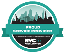 a proud service provider nyc accelerator logo