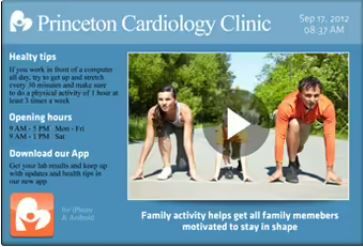 Sample of a TV Ad for a Clinic or Health Center In the Waiting Room.