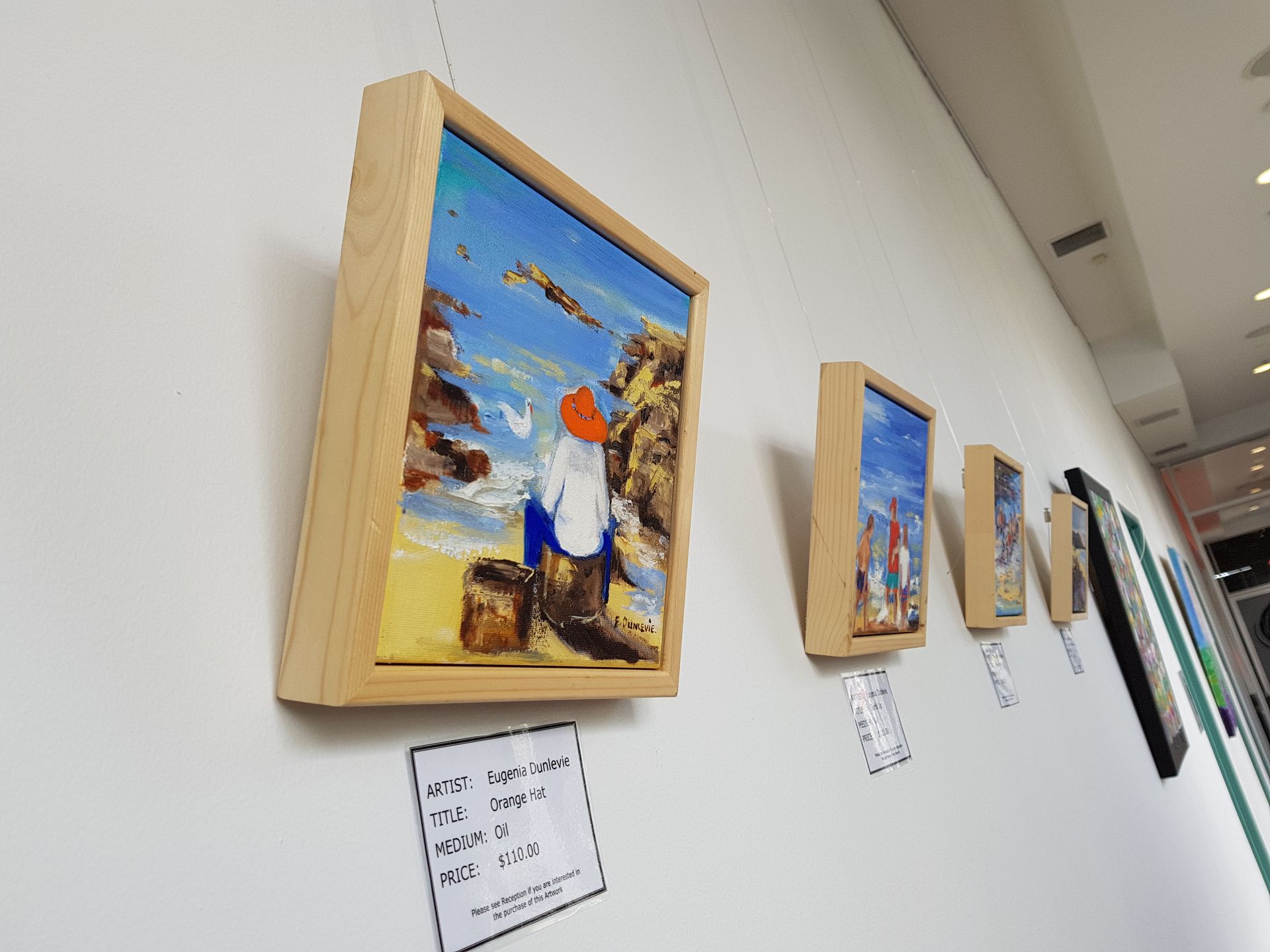 Artworks displayed on a wall