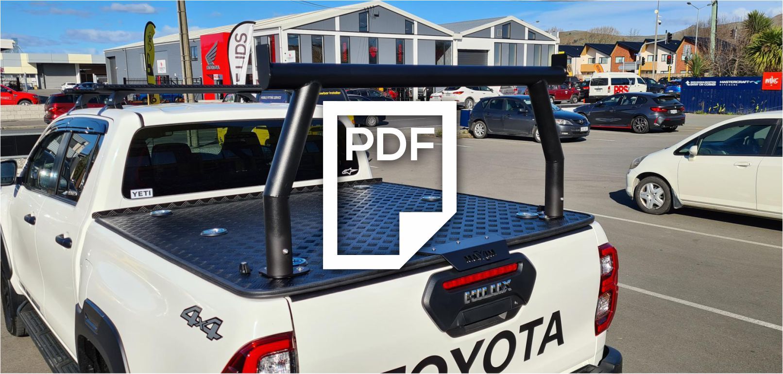 MAXIM Automotive Hard Lid with Ladder Rack.