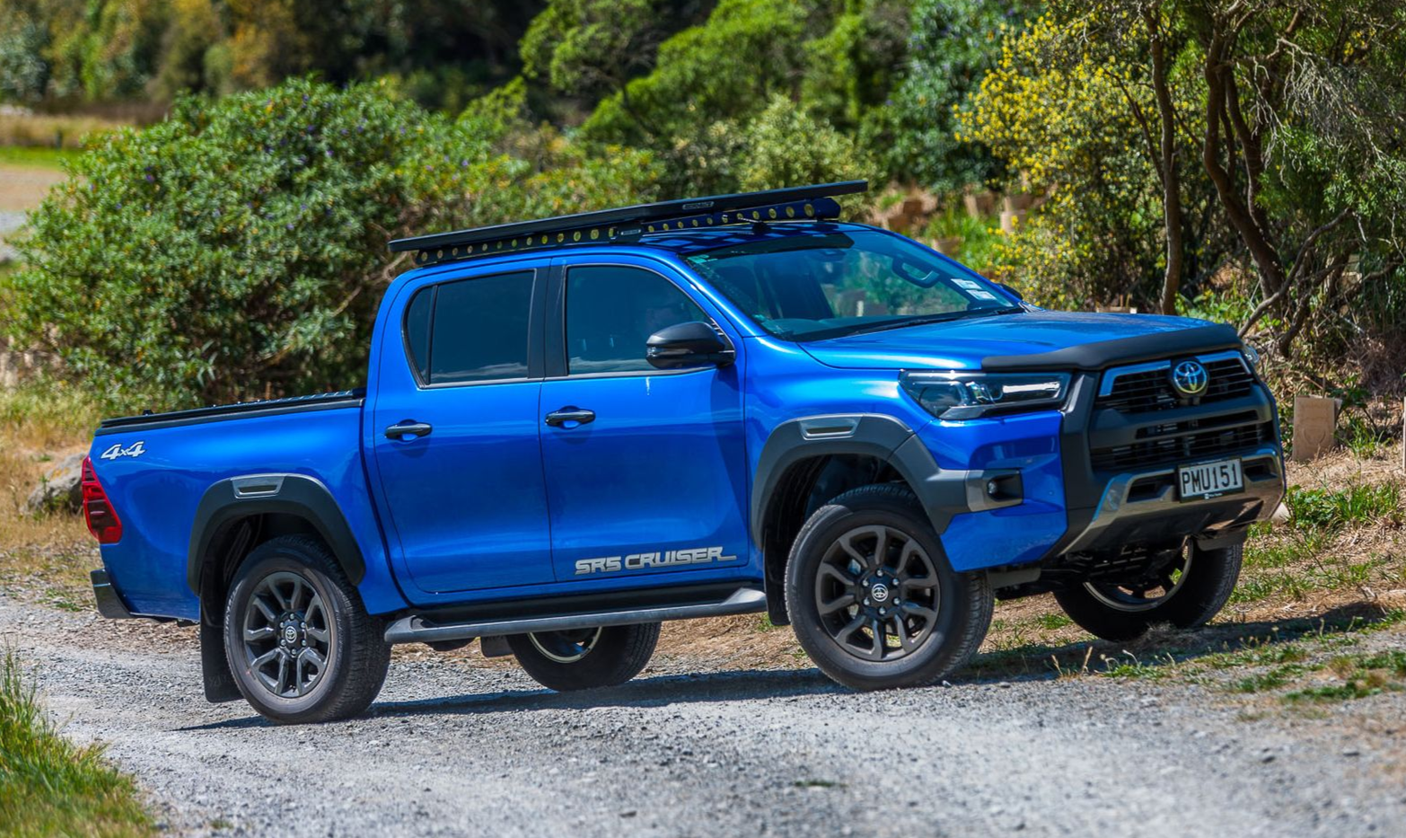 Toyota Hilux with Roof Platform and MAXIM Hard Lid in the outdoors