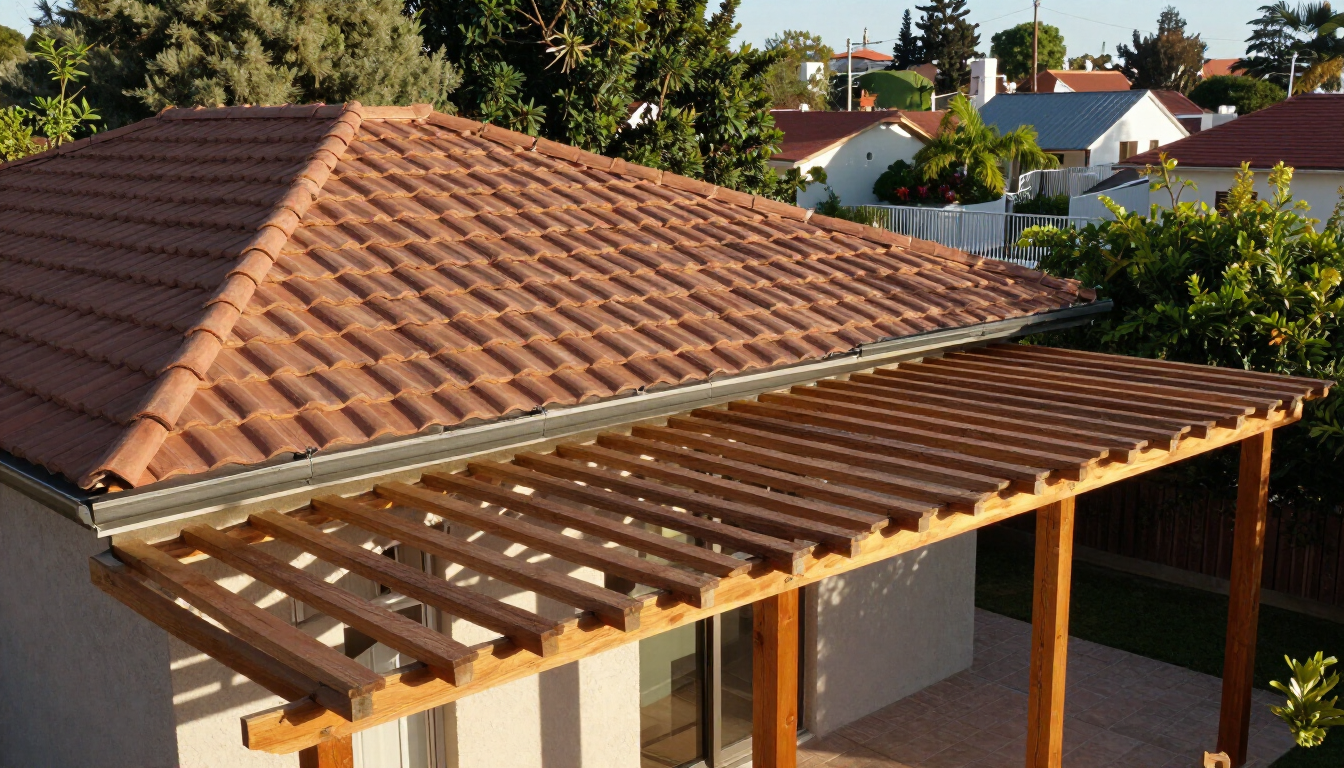 Trabajo profesional de techos y estructura exterior terminada