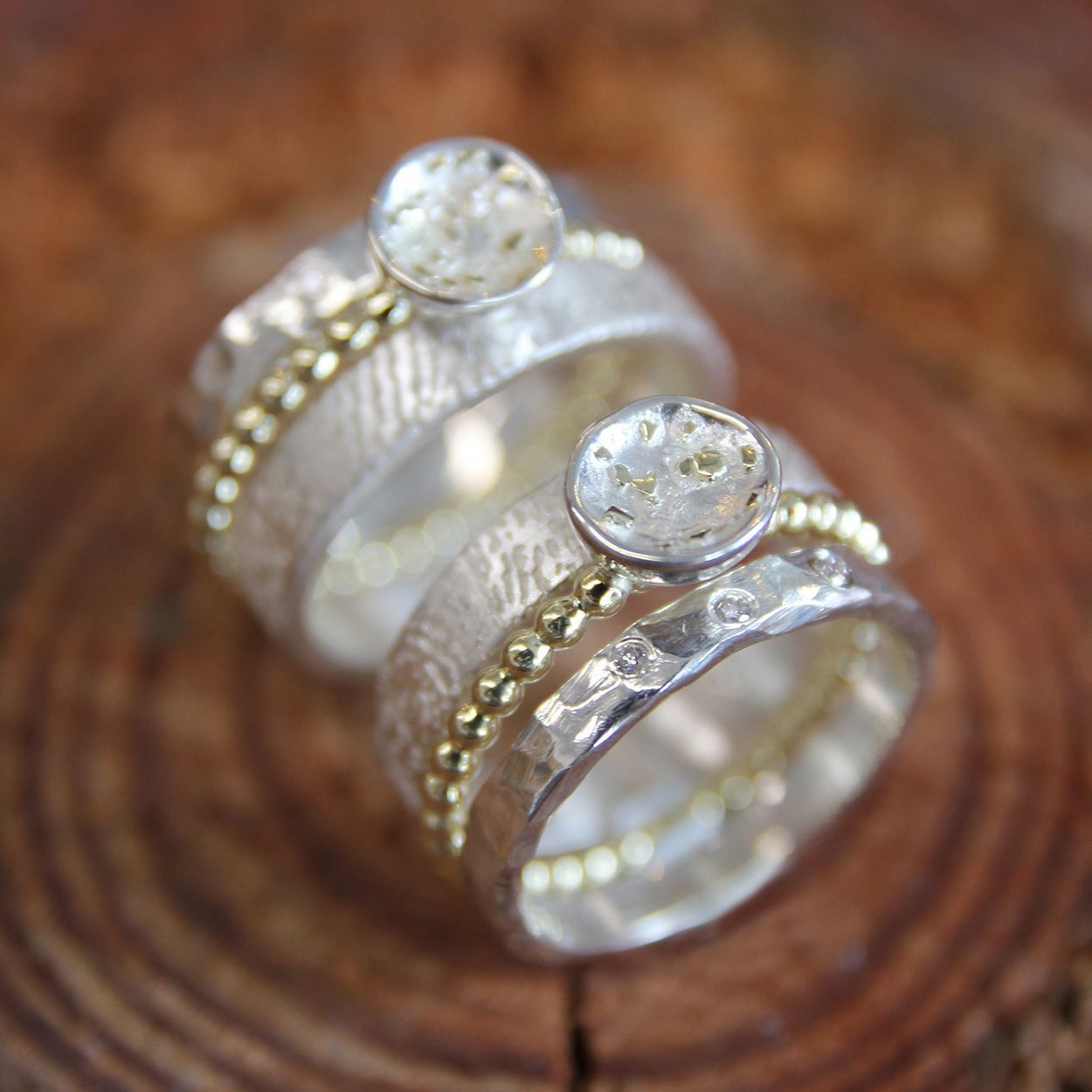 Ringen van zilver en goud