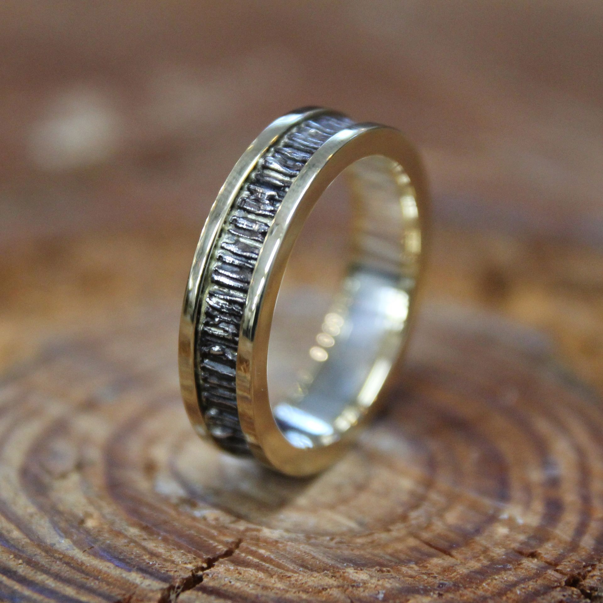 Goud / zilveren ring