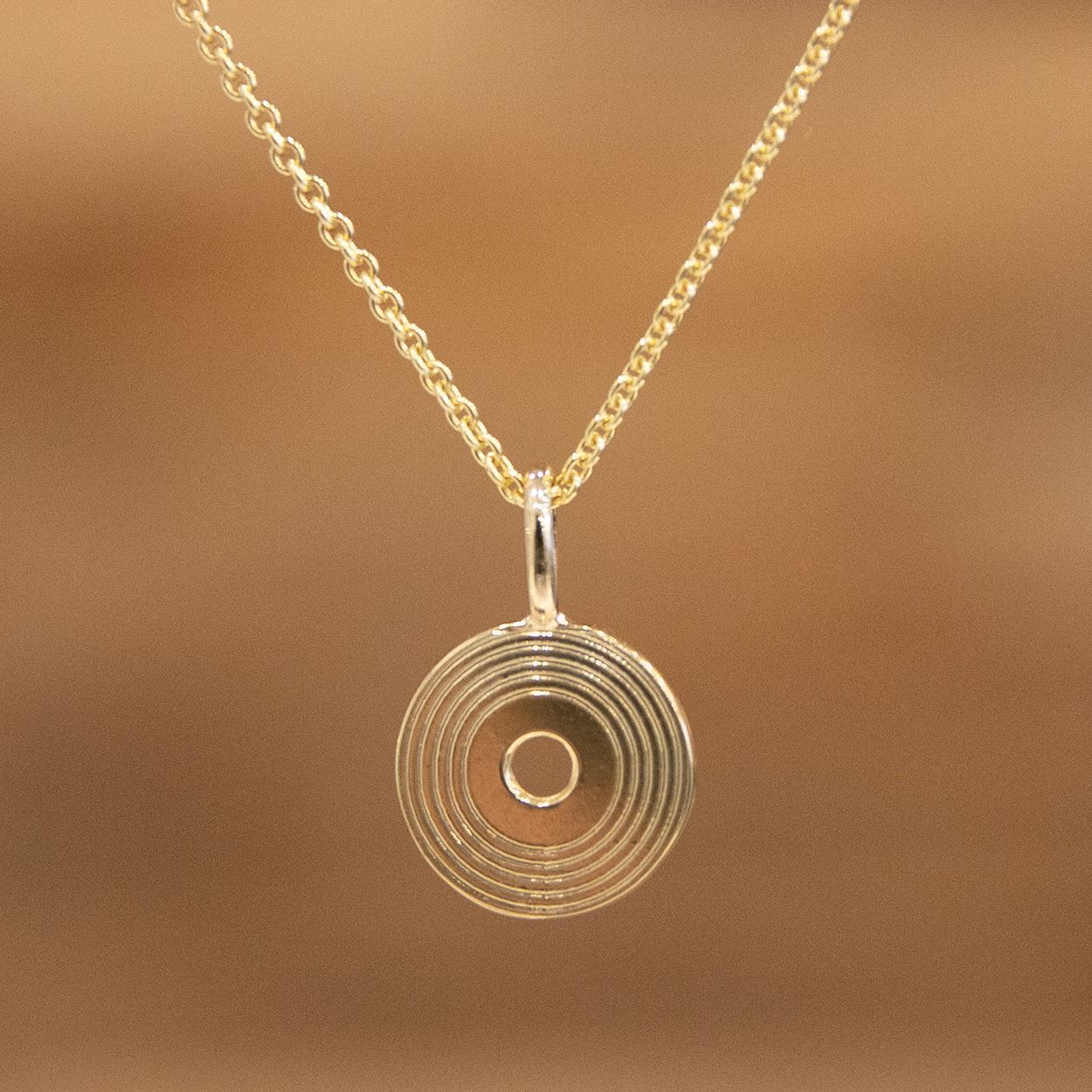 Gouden LP hangertje