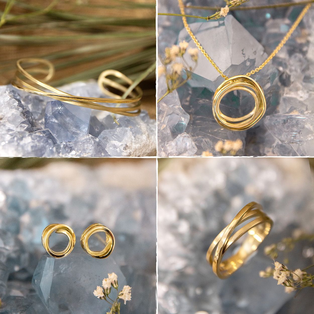 Gouden sieraden set