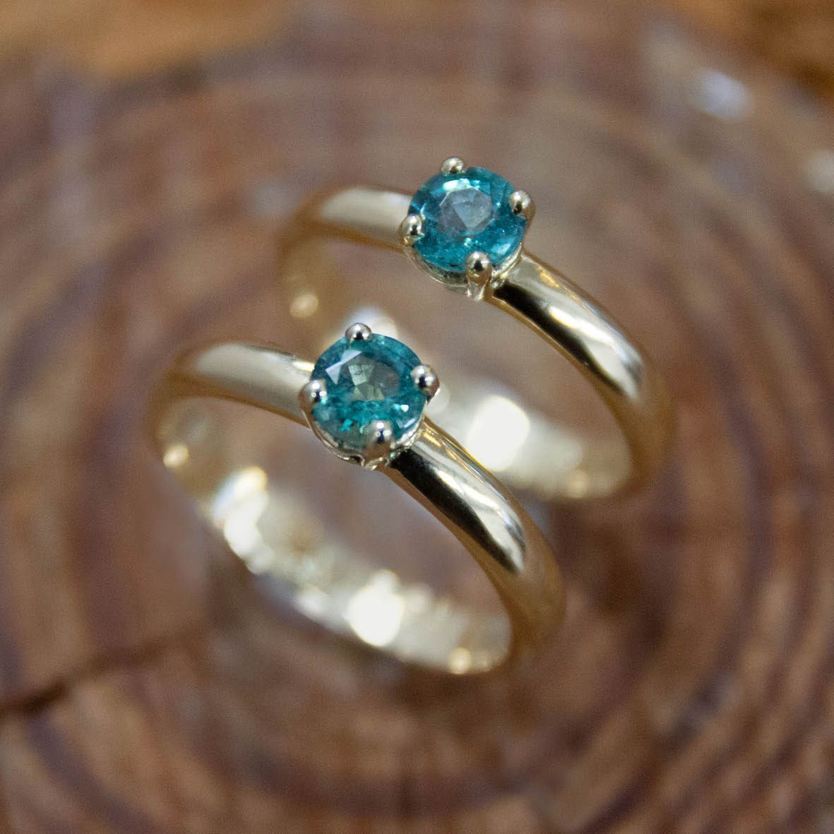 Gouden ringen met smaragd