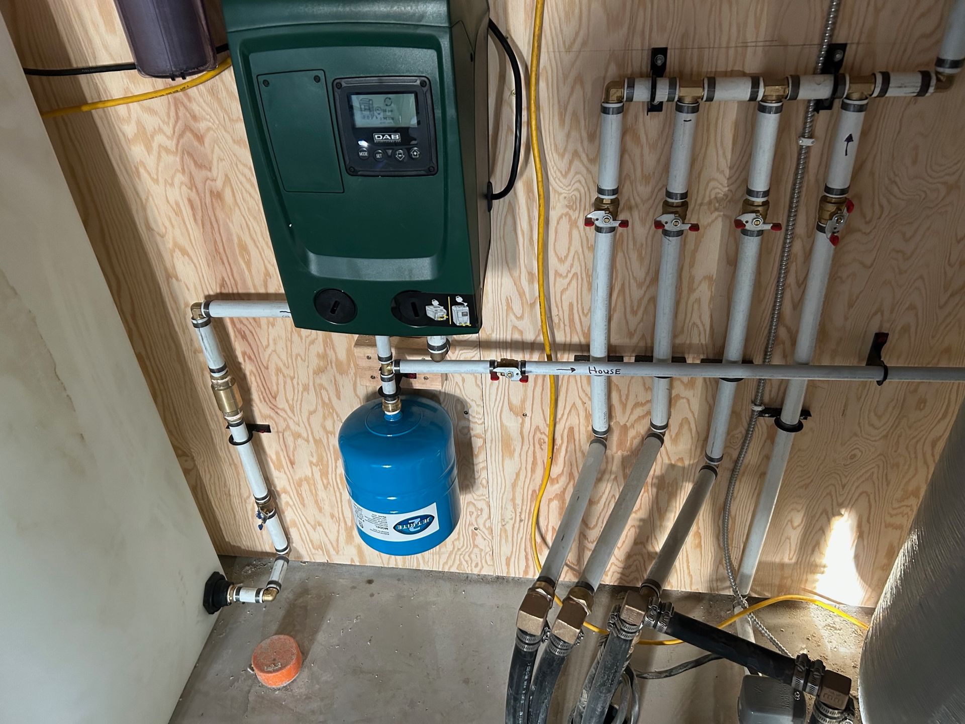 installing water pressure system in central Alberta