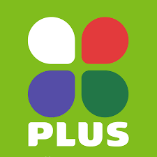 Groene achtergrond met een vierkleurig klaverachtig logo boven het woord 