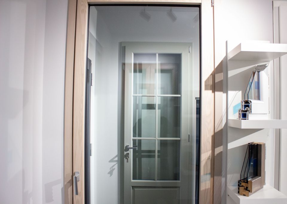 Glass door