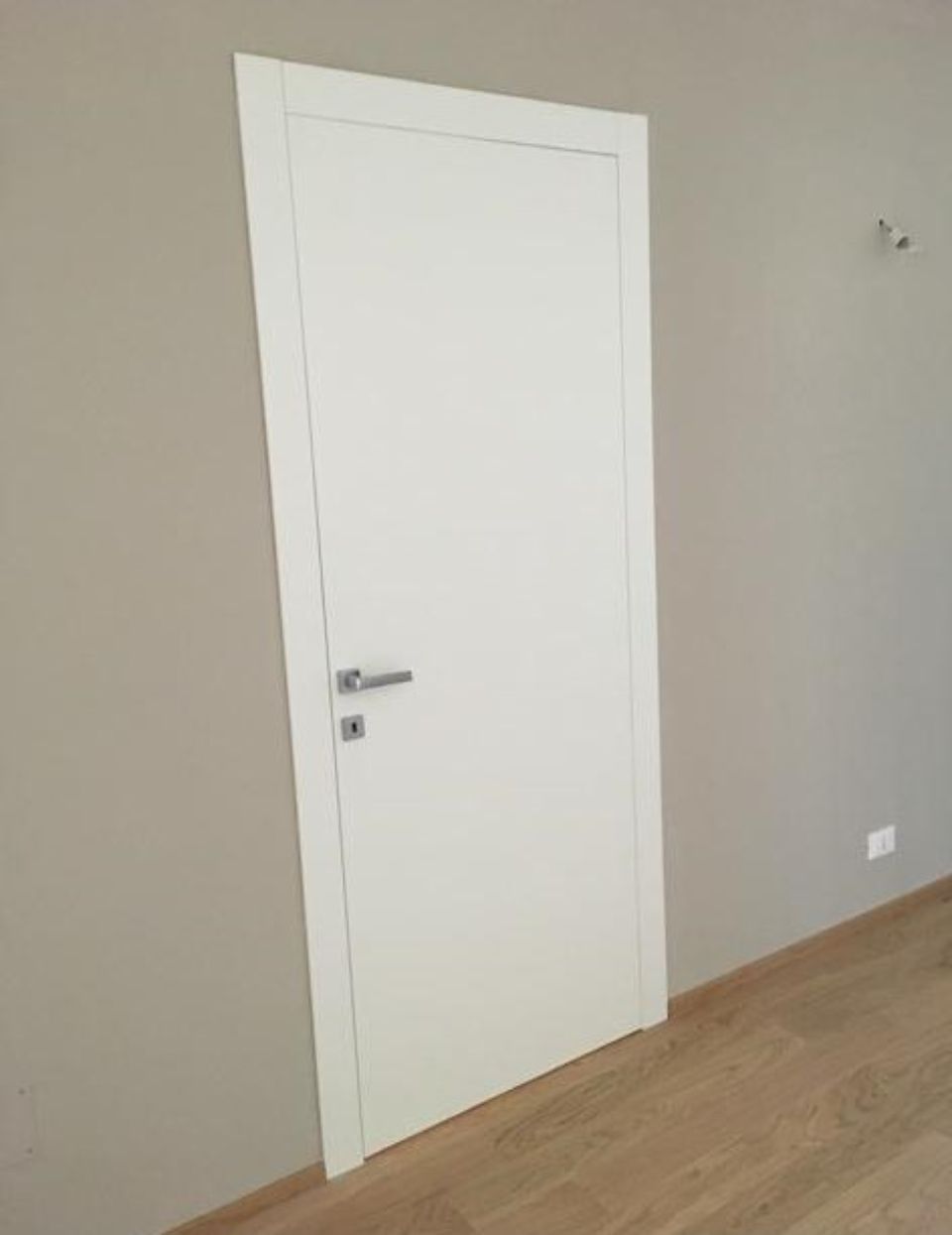 White interior door