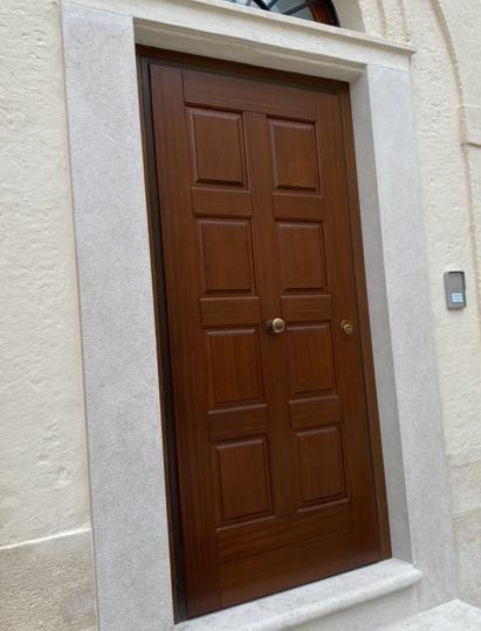 Armored wooden door
