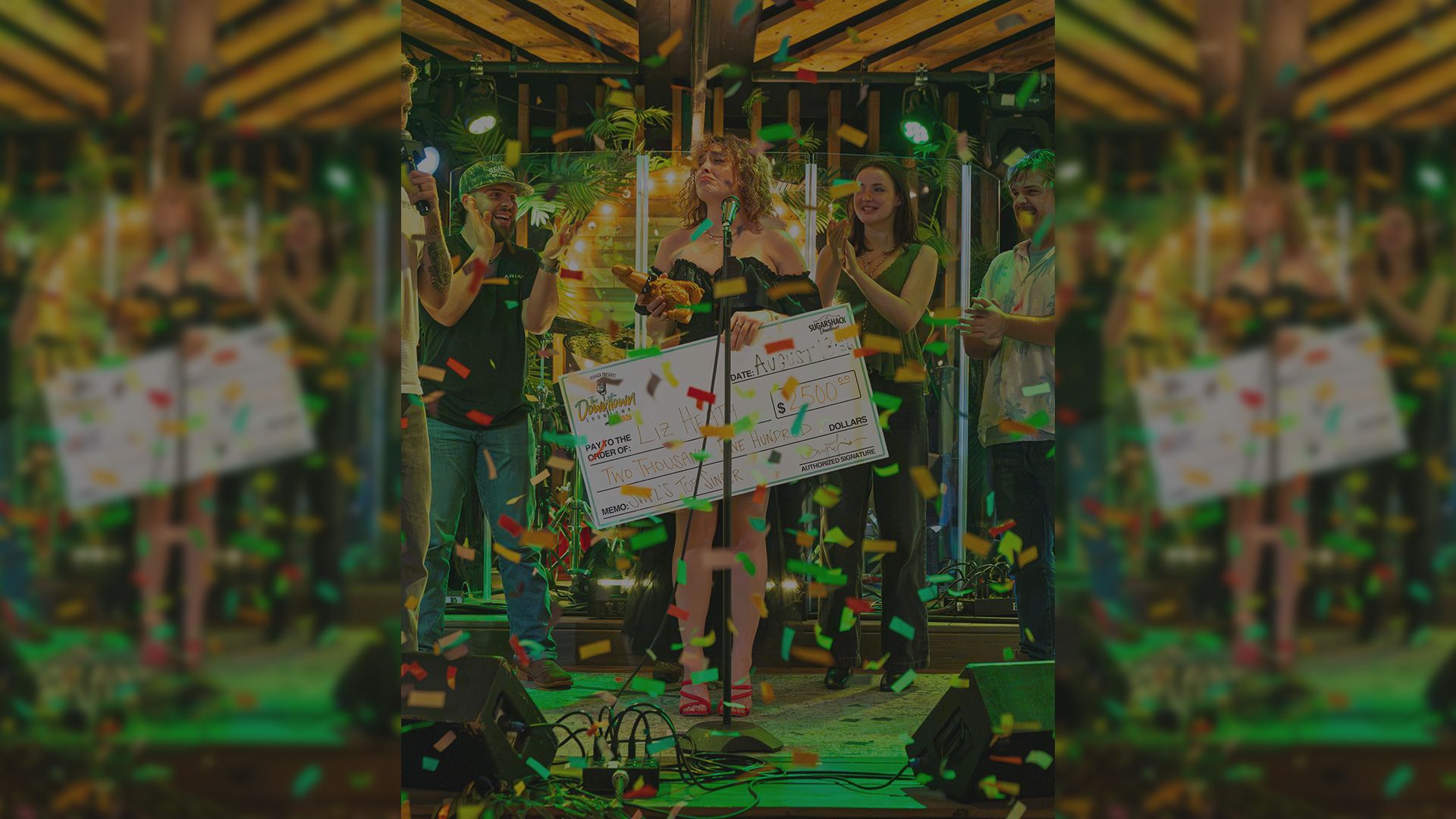 The Downtown Showdown winner on the Sugarshack Downtown stage during the finale celebration