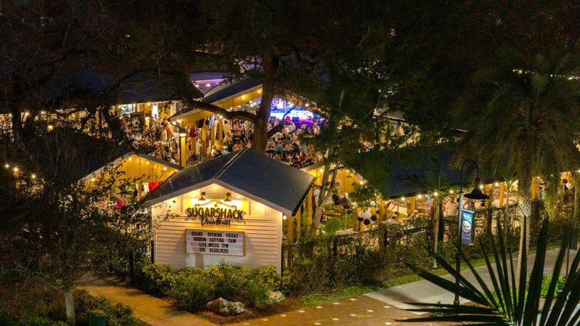 Sugarshack Downtown operating with guests throughout the venue at night