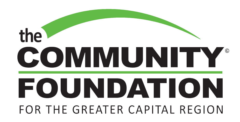 The Community Foundation logo with green arc and black text, “For the Greater Capital Region.”