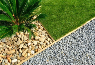 Custom landscaping designs client desired in front yard