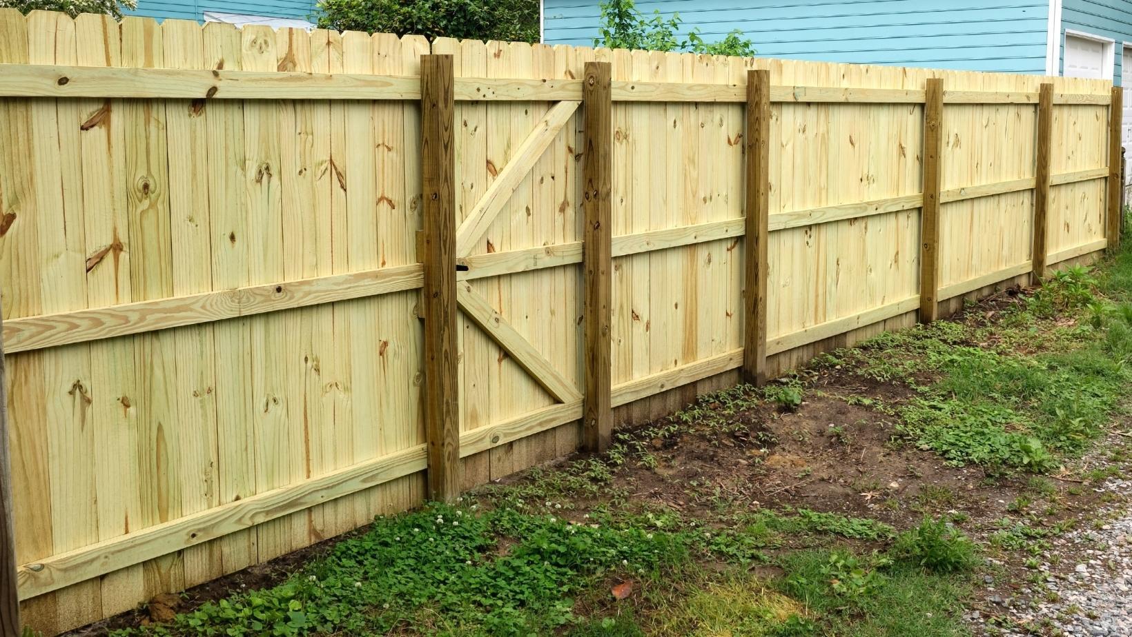 wood fence