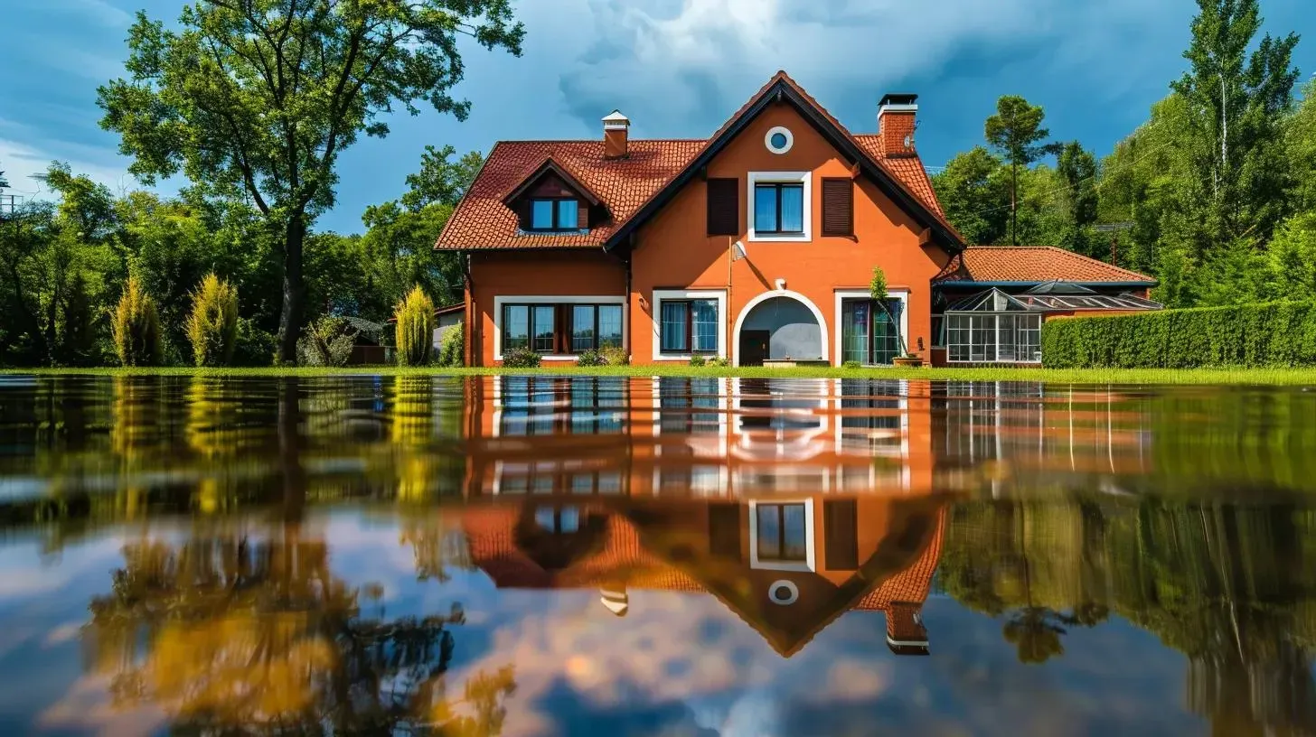 water damaged home