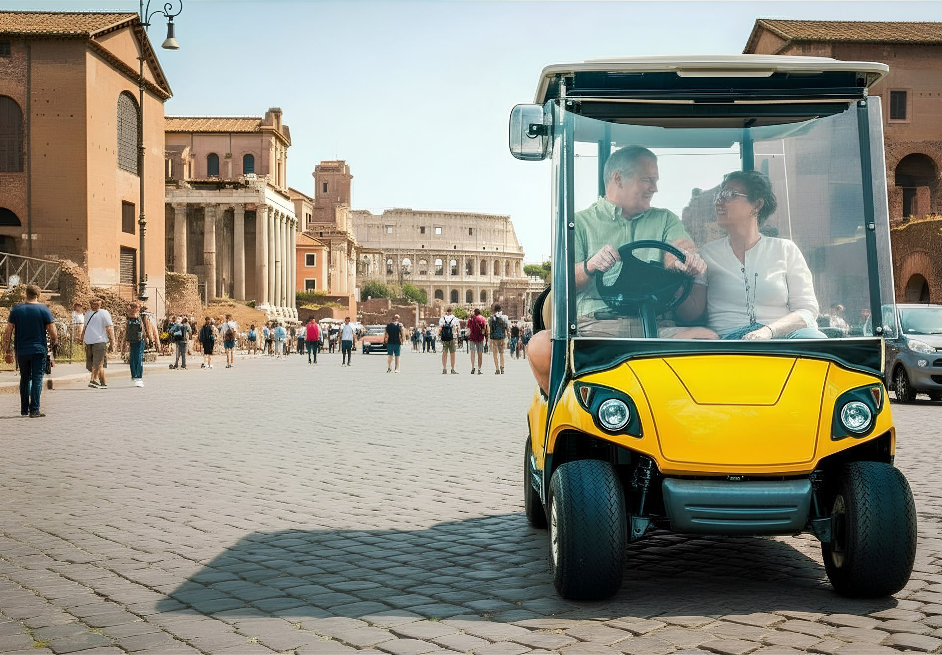 Rome Family Golf Cart Tour: All-in-One Experience