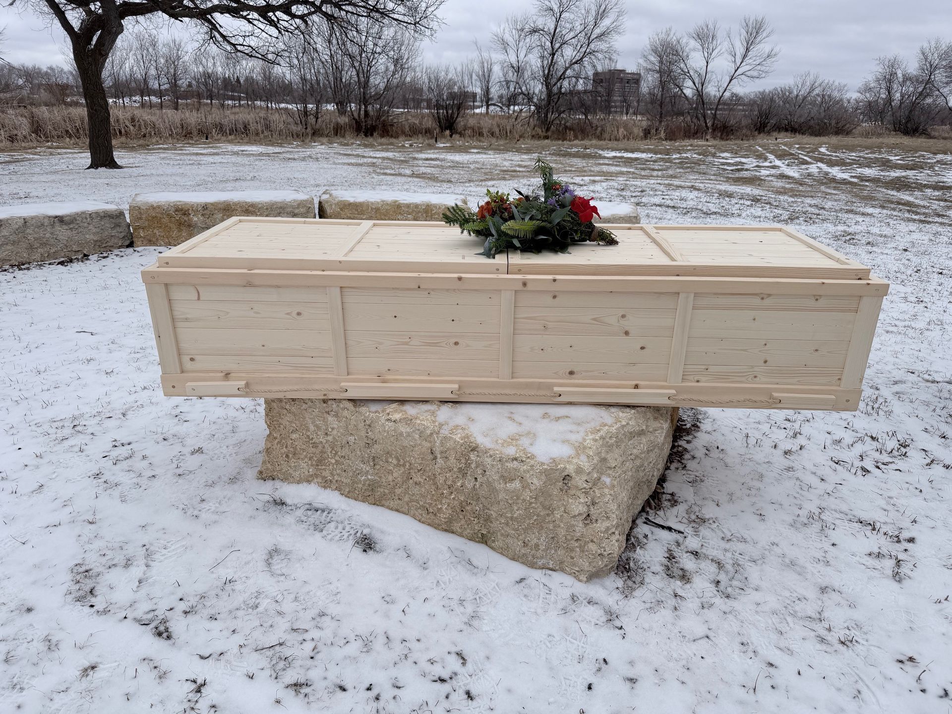 Our first Green Burial at Brookside Cemetery, April, 2026.
